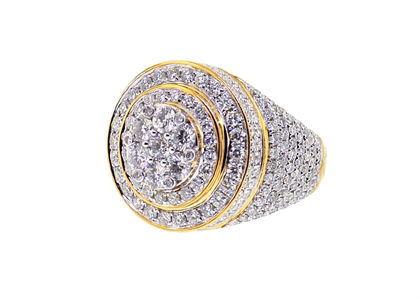 Iced Out Micro Pave Mens Ring